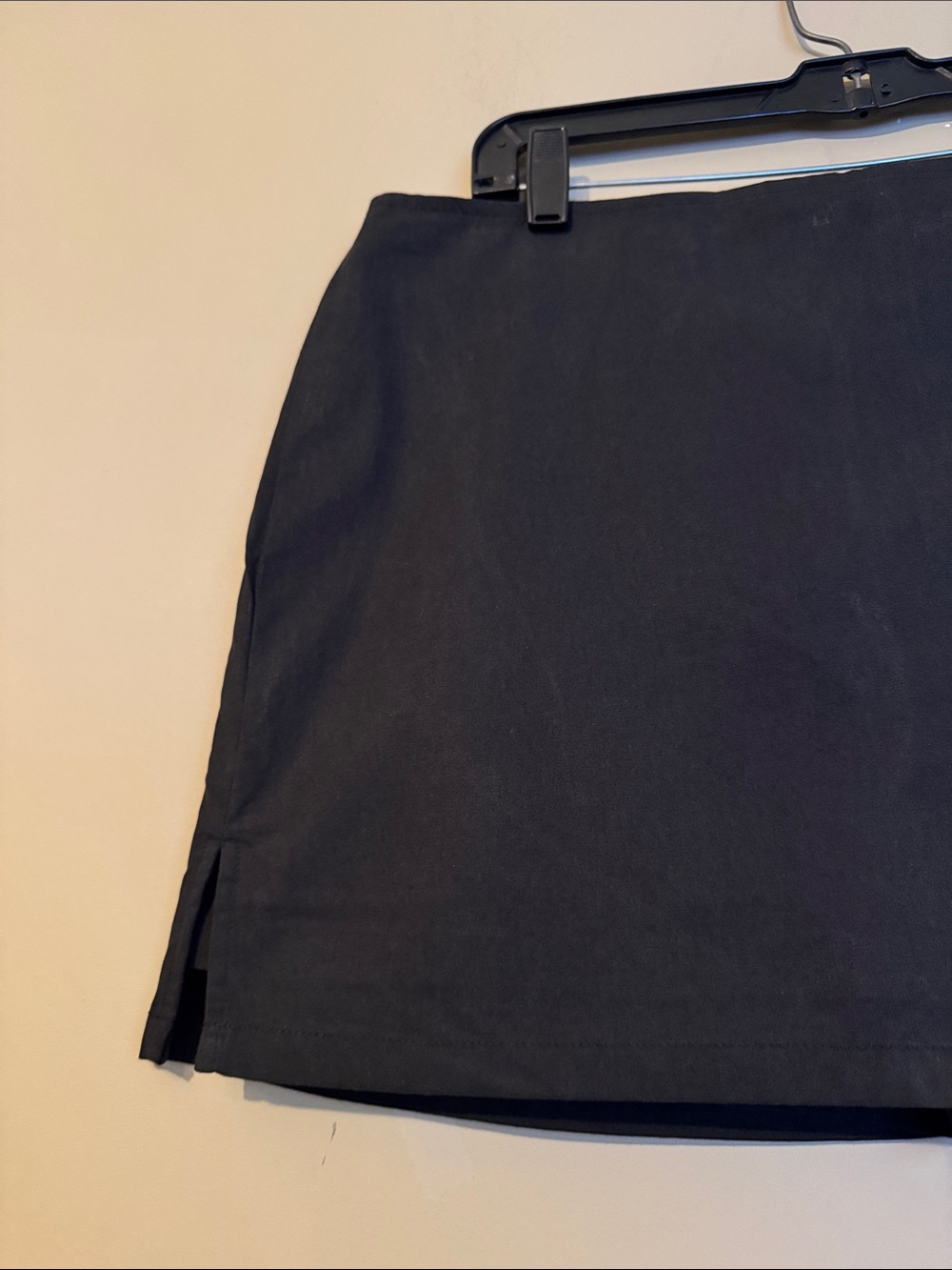 NWOT- Princess Polly Gigi cotton side slit skort, black, size US10 - Picture 7 of 12
